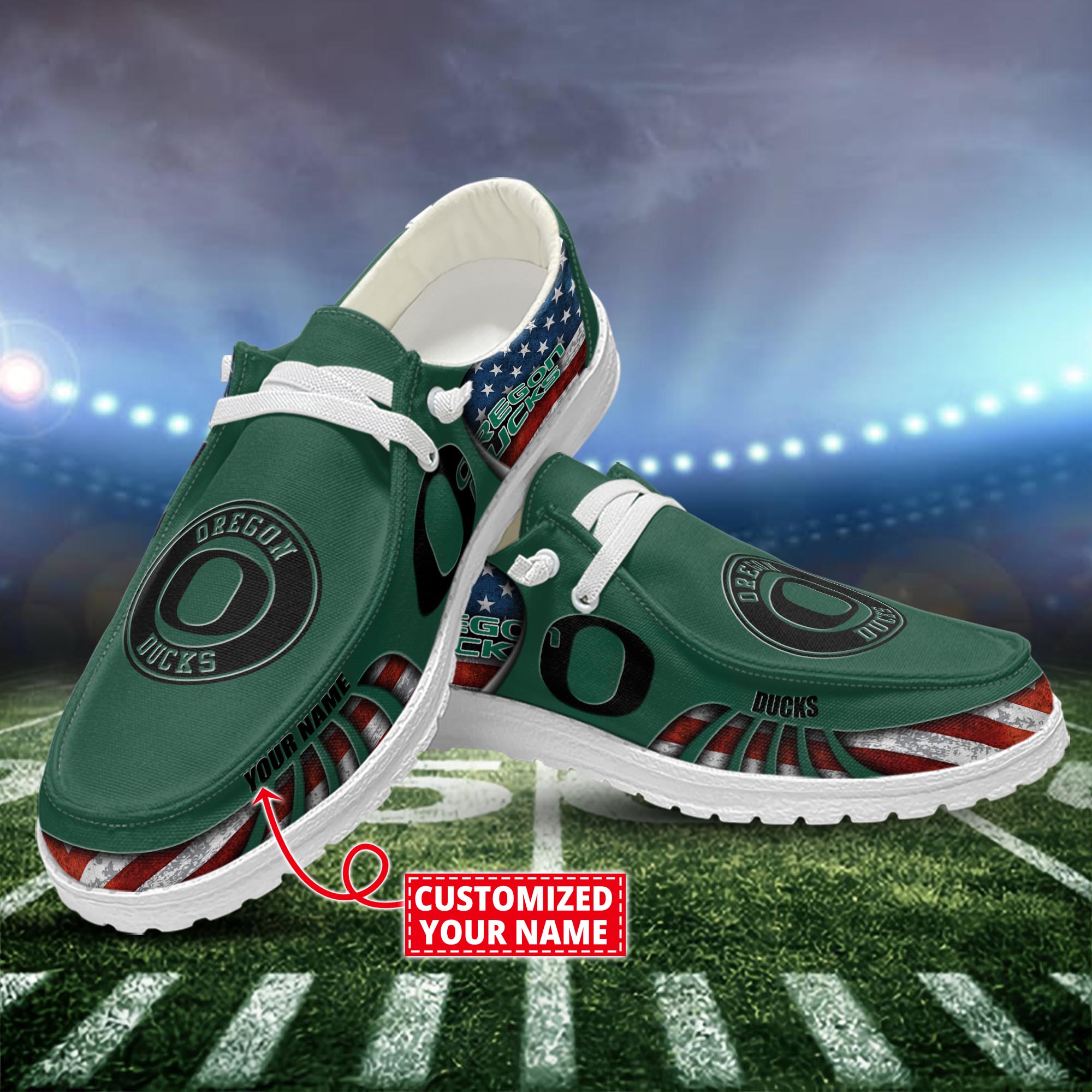 Los Angeles Chargers Personalized Hey Dude Sports Shoes - Custom Name Design