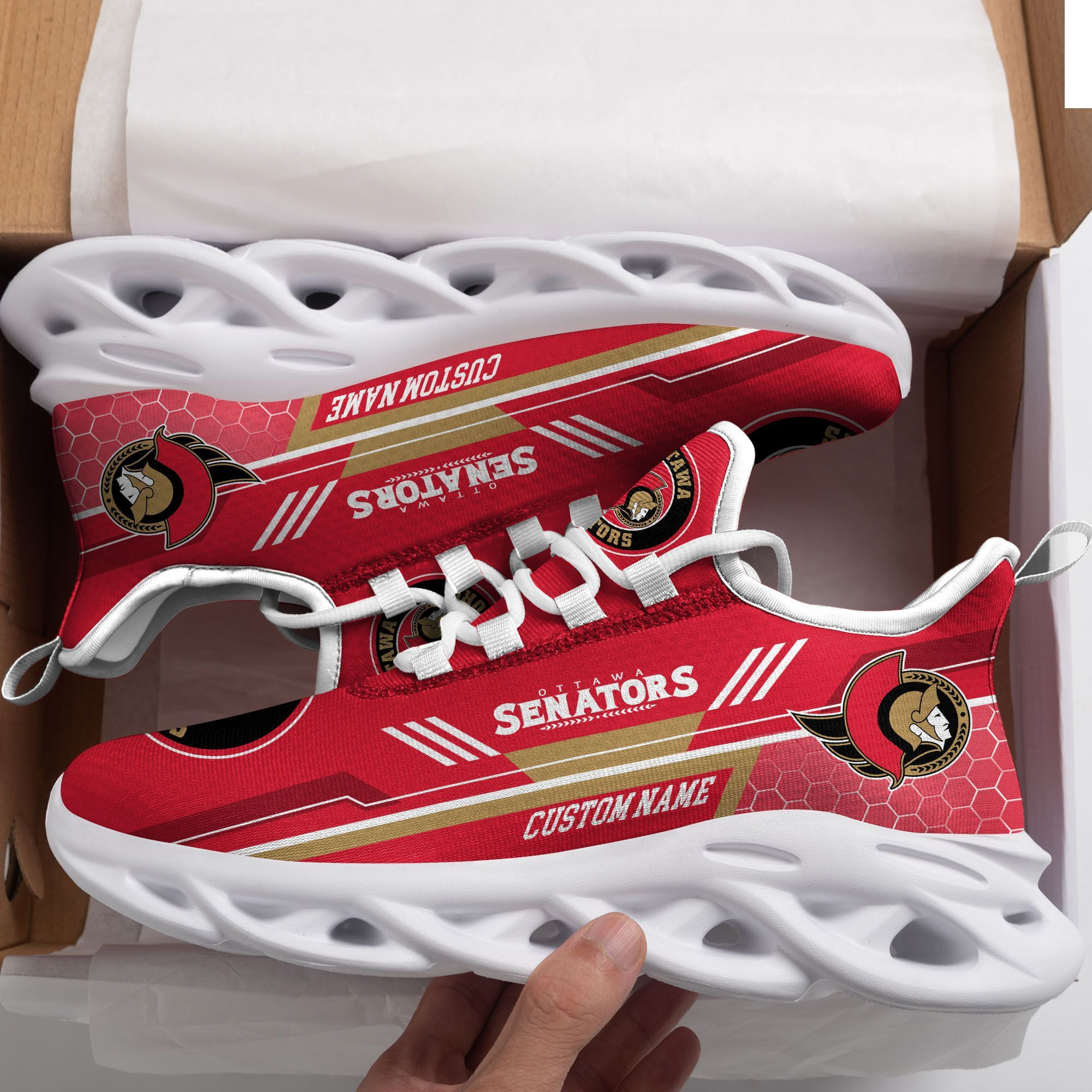 North Carolina State Wolfpack Custom Personalized Max Soul Sneakers Shoes  North Carolina