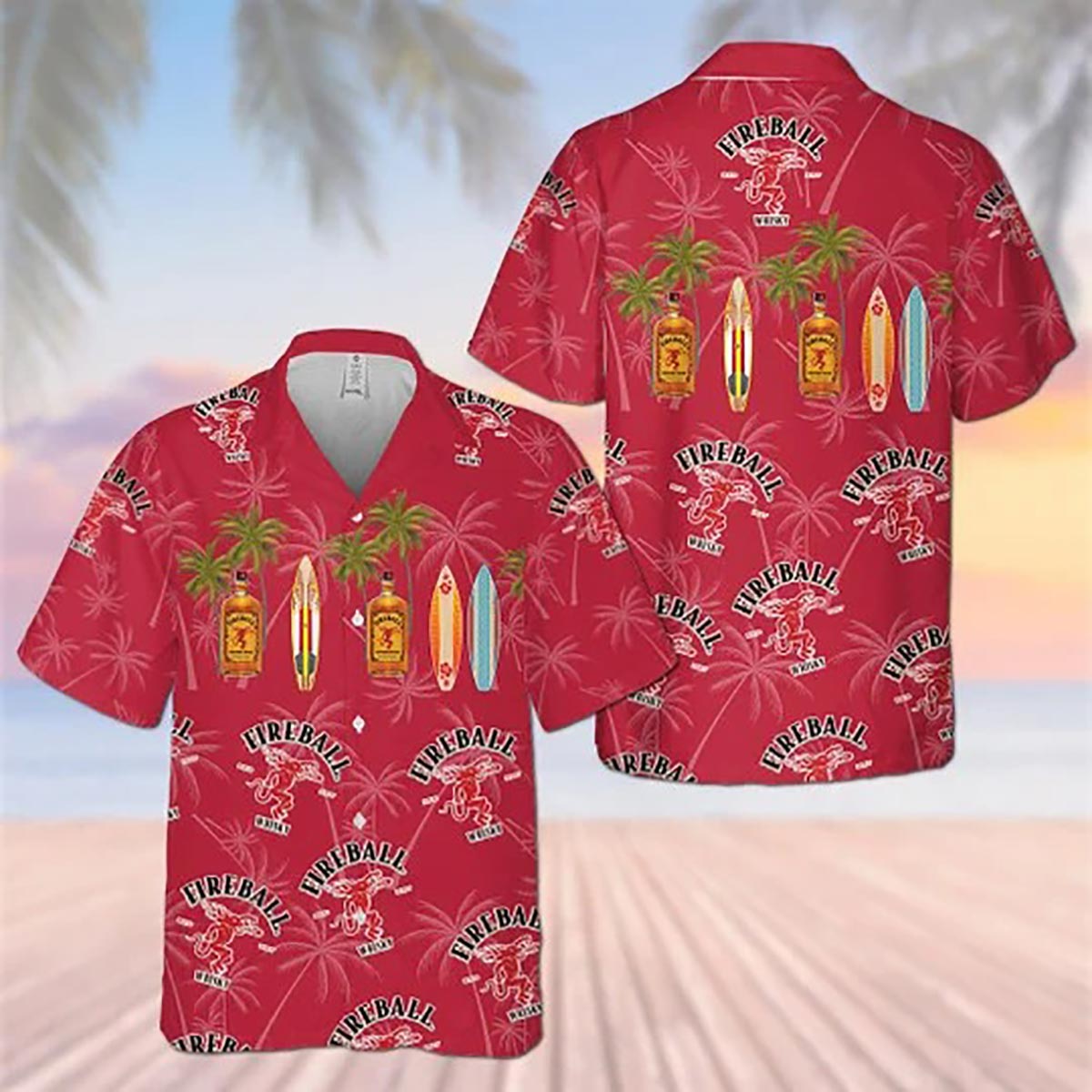 Natural Light Beer Hawaiian Shirt