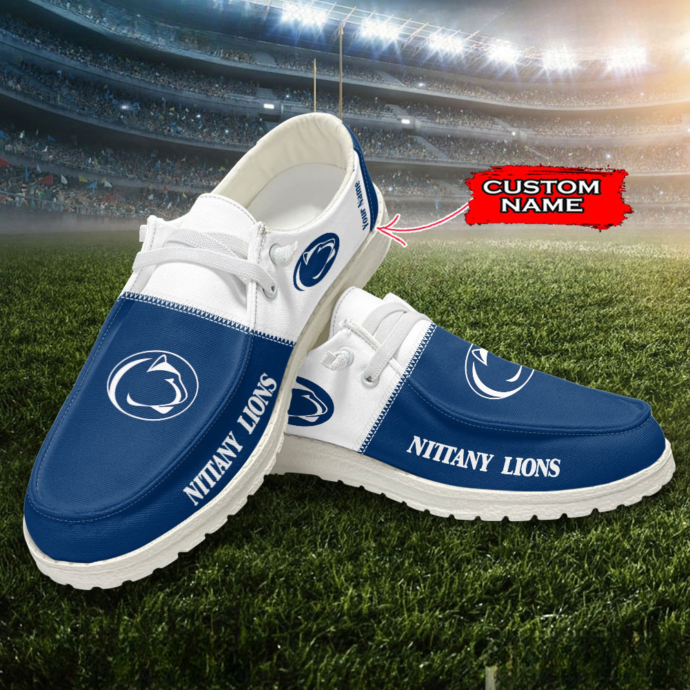 Michigan Wolverines Personalized Hey Dude Sports Shoes - Custom Name Design