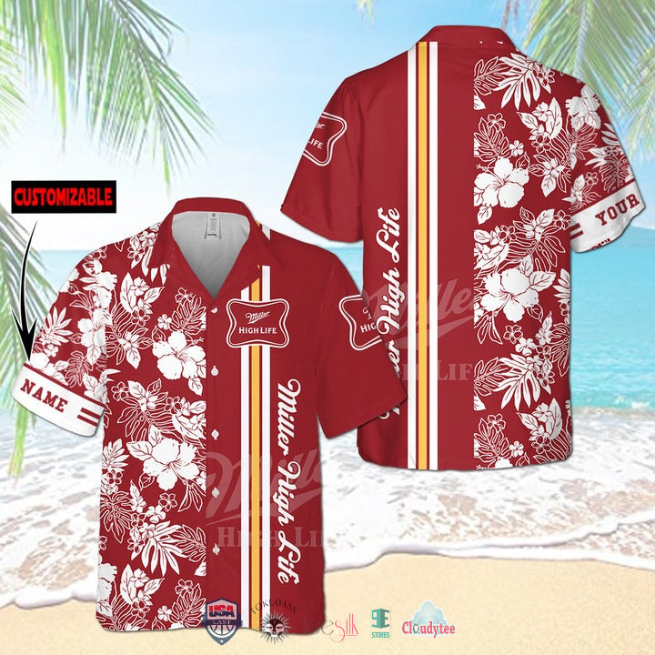 Miller High Life Beer Hawaiian Shirt
