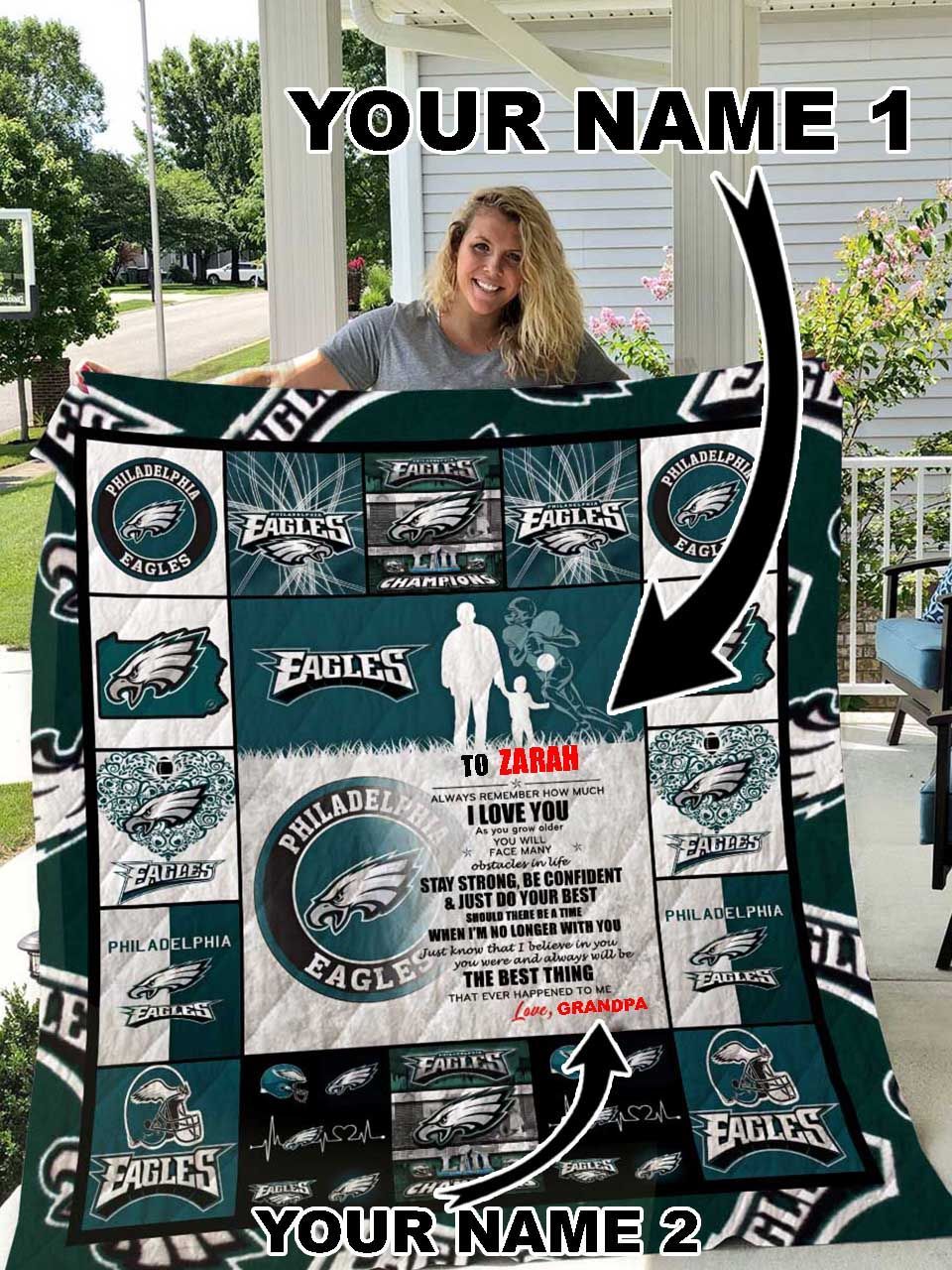 Chicago Bears Legends Fleece Blanket Quilt Blanket