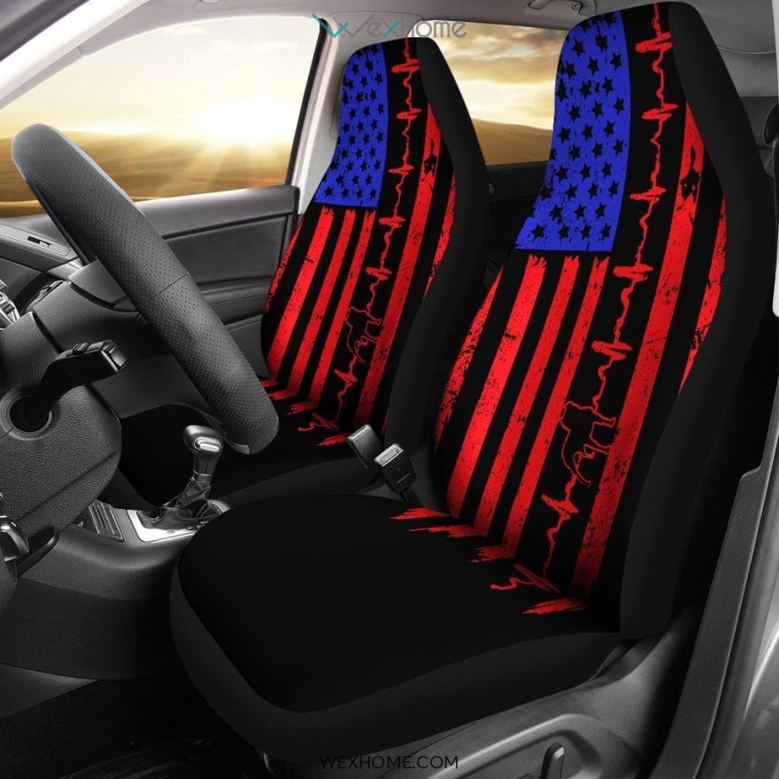 Papa Veteran US Flag Car Seat Covers Amazing Gift Ideas Best Car Decor 2021