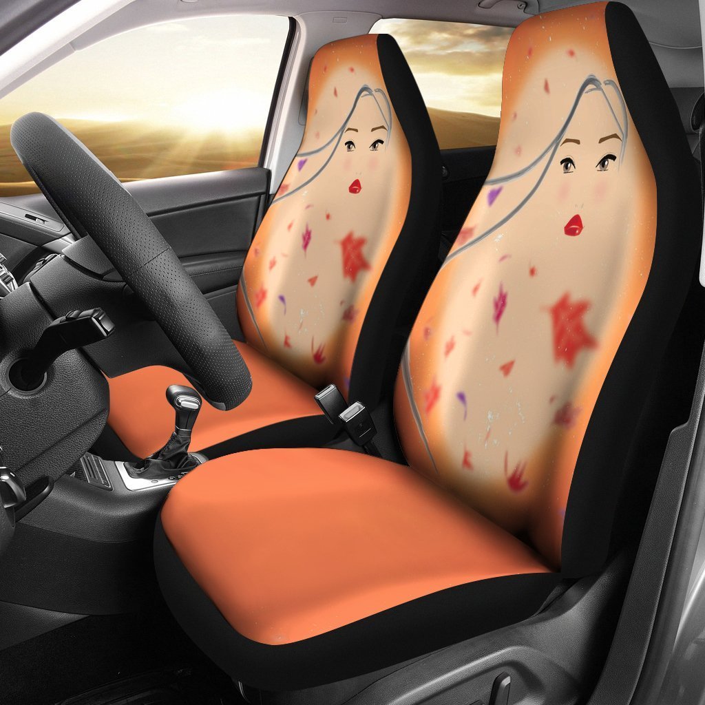 Moana Art Dark Theme Car Seat Cover ( Set of 2)