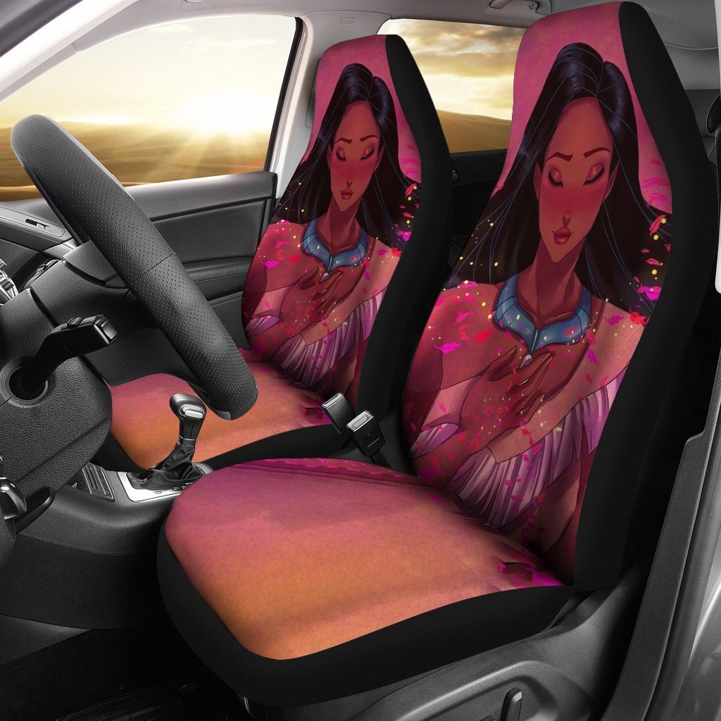 Stitch Funny Car Seat Cover ( Set of 2)