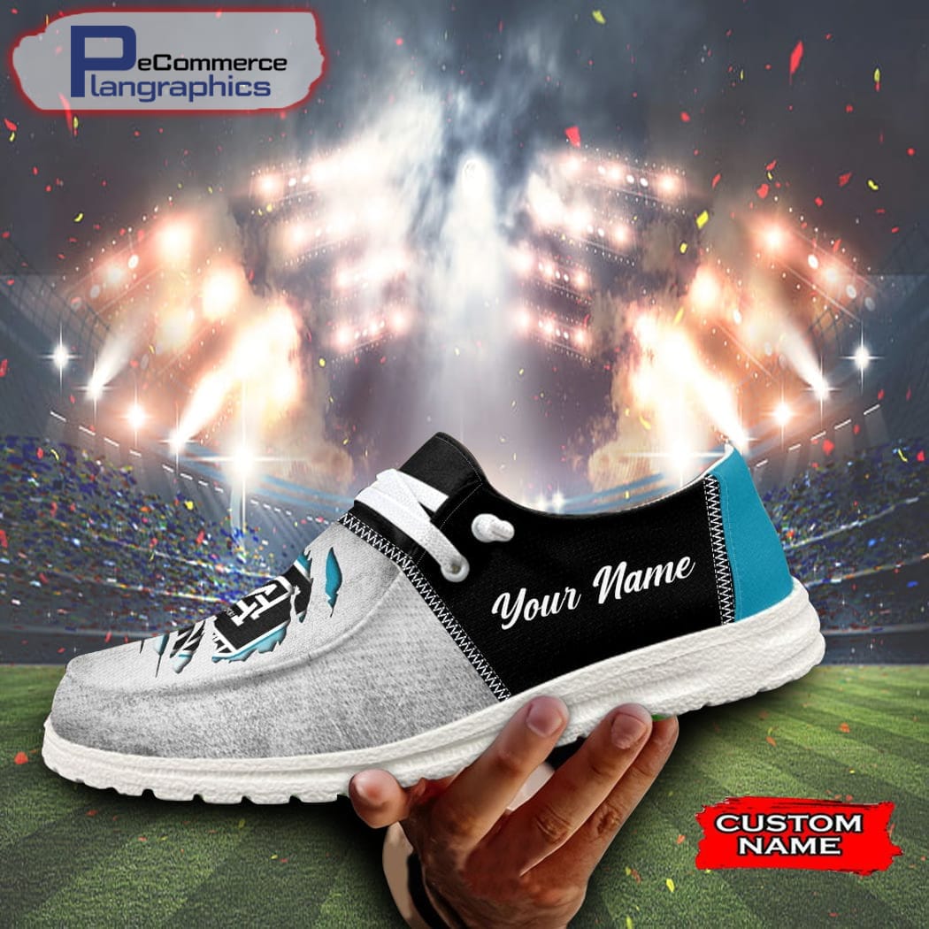 Miami Hurricanes Personalized Hey Dude Sports Shoes - Custom Name Design