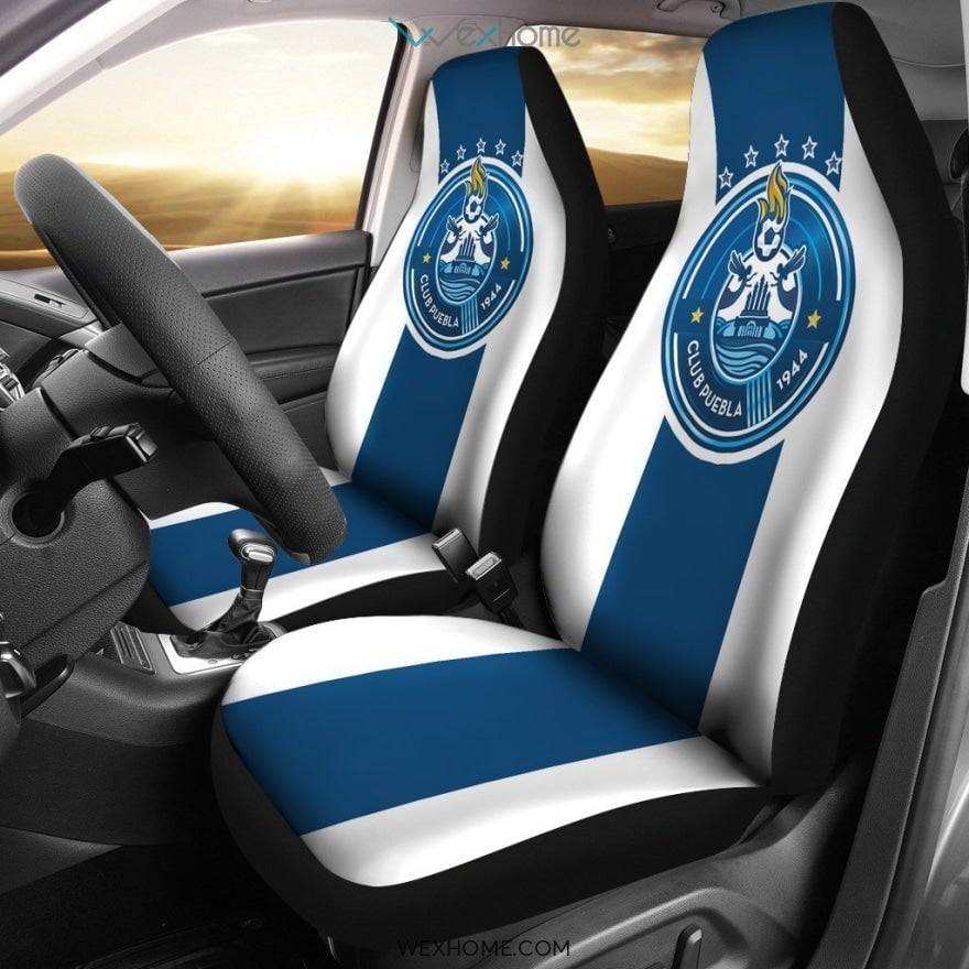 American Football Team Car Seat Covers - Seattle Seahawks Head On Green Wooden Wall Seat Covers