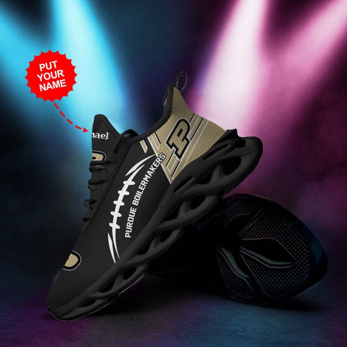 Las Vegas Raiders Custom Name Personalized Sporty Max Soul Sneakers Shoes