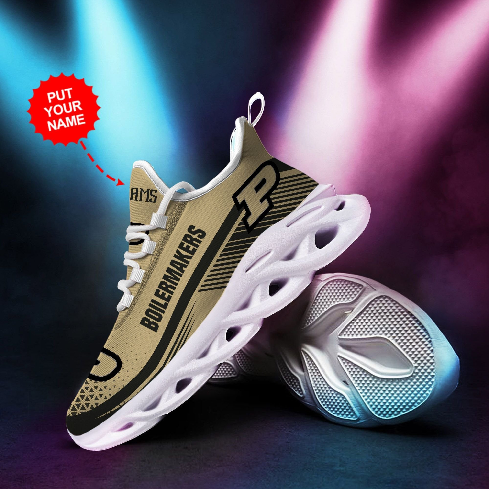 Iowa Hawkeyes Custom Name Personalized Max Soul Sneakers Shoes