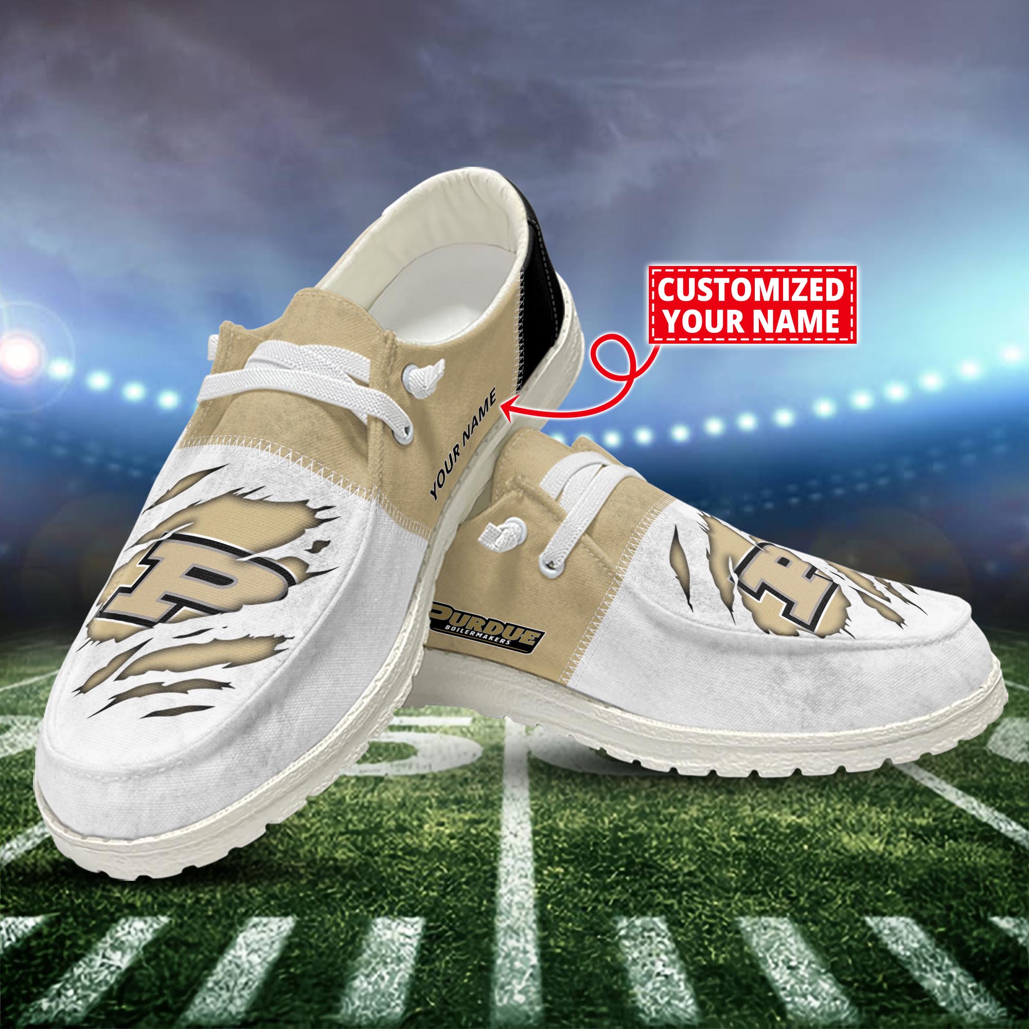 Pittsburgh Panthers Personalized Hey Dude Sports Shoes - Custom Name Design