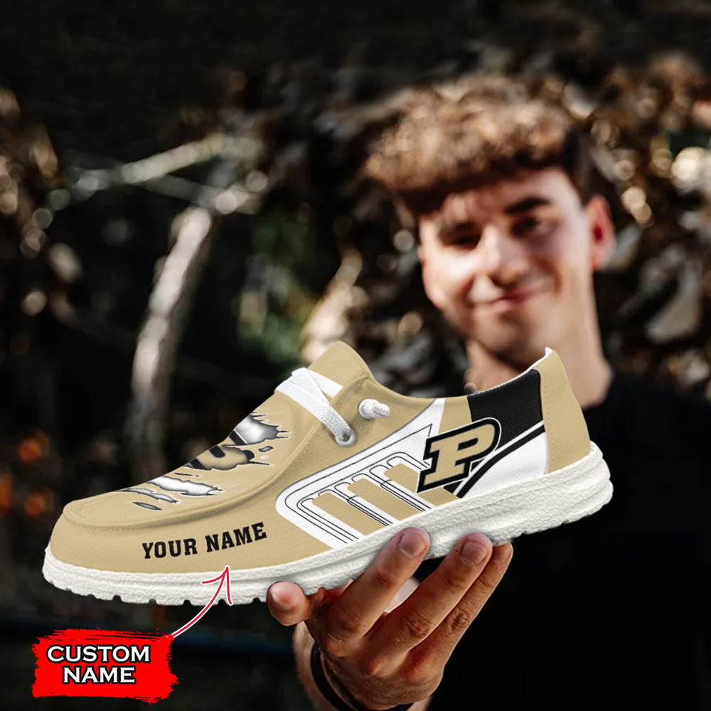 Maryland Terrapins Personalized Hey Dude Sports Shoes - Custom Name Design