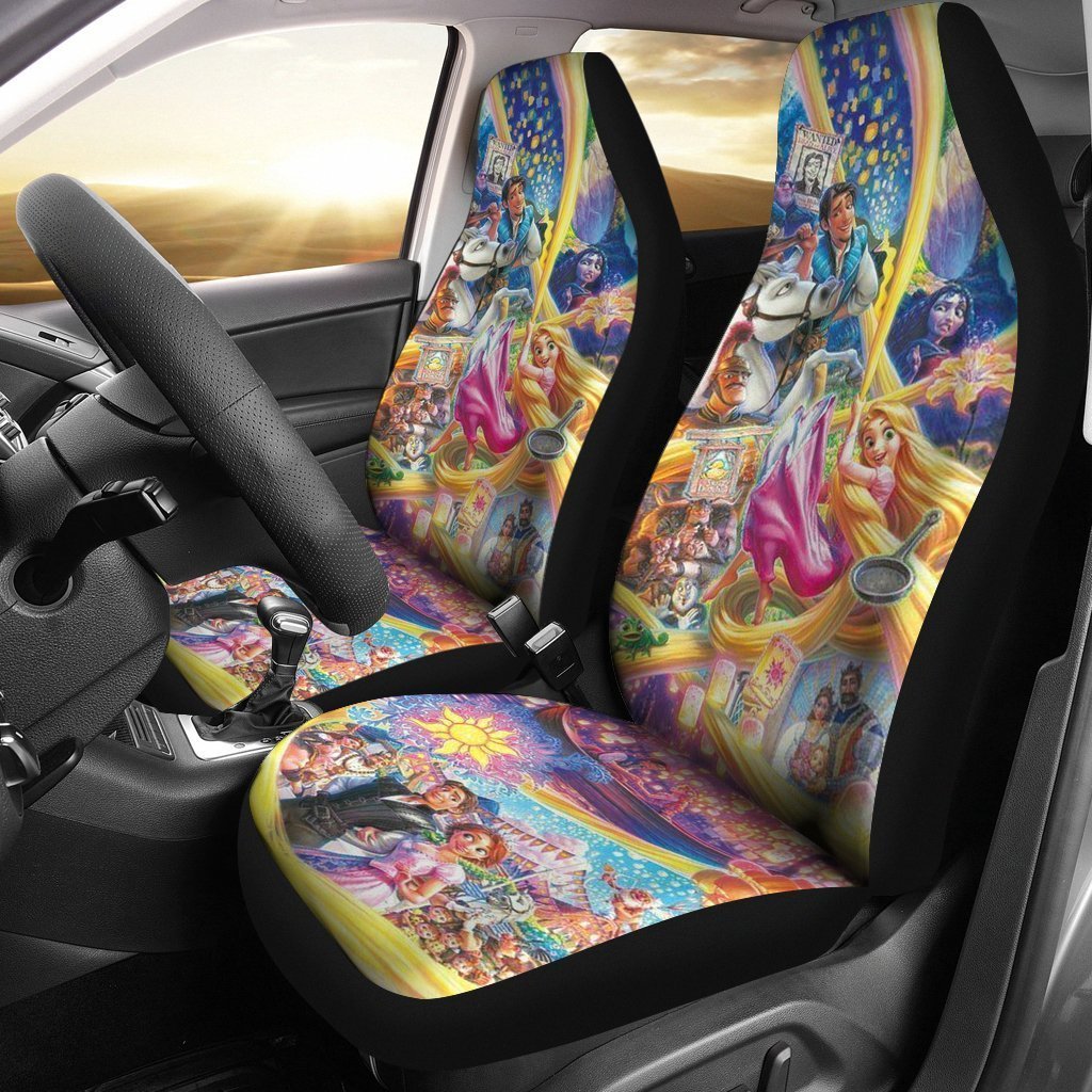 Stitch And Toothless Cute Seat Cover