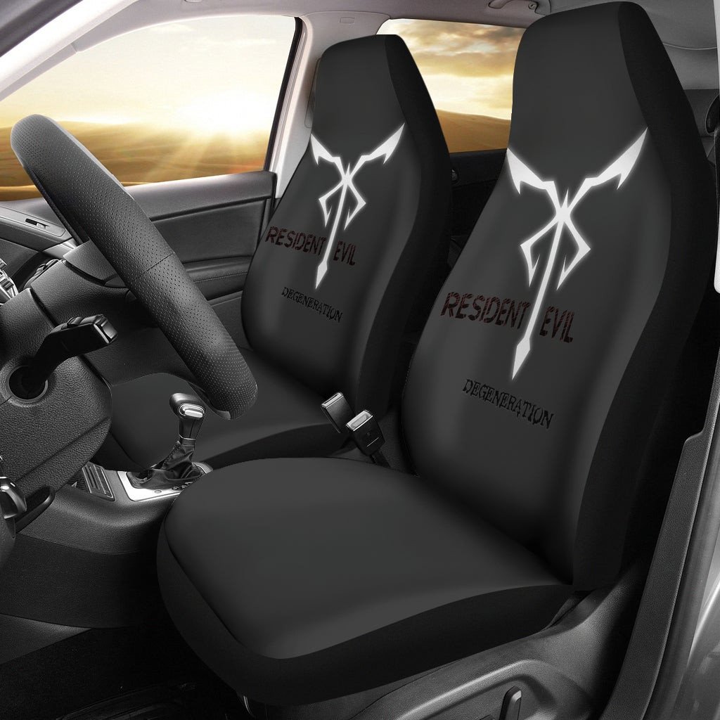 American Football Team Car Seat Covers - Seattle Seahawks Head Rainbow Lines Seat Covers
