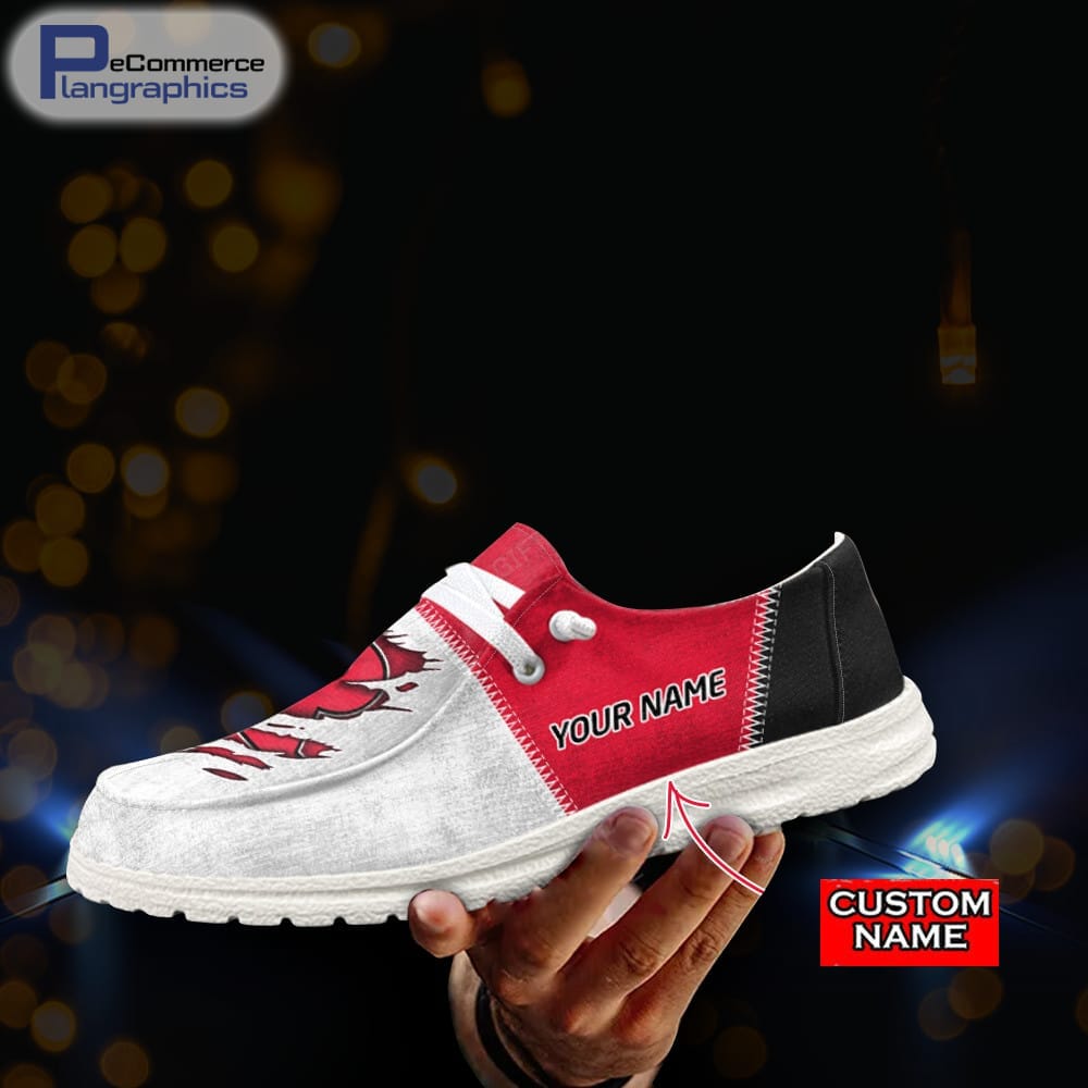 Purdue Boilermakers Custom Name Hey Dude Shoes 