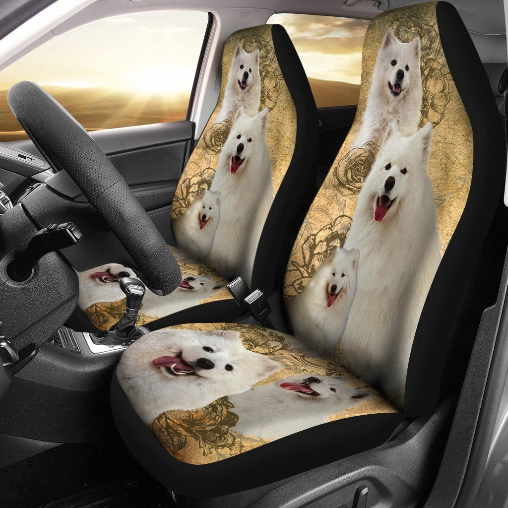 Schnauzer Cute Car Seat Cover ( Set of 2)