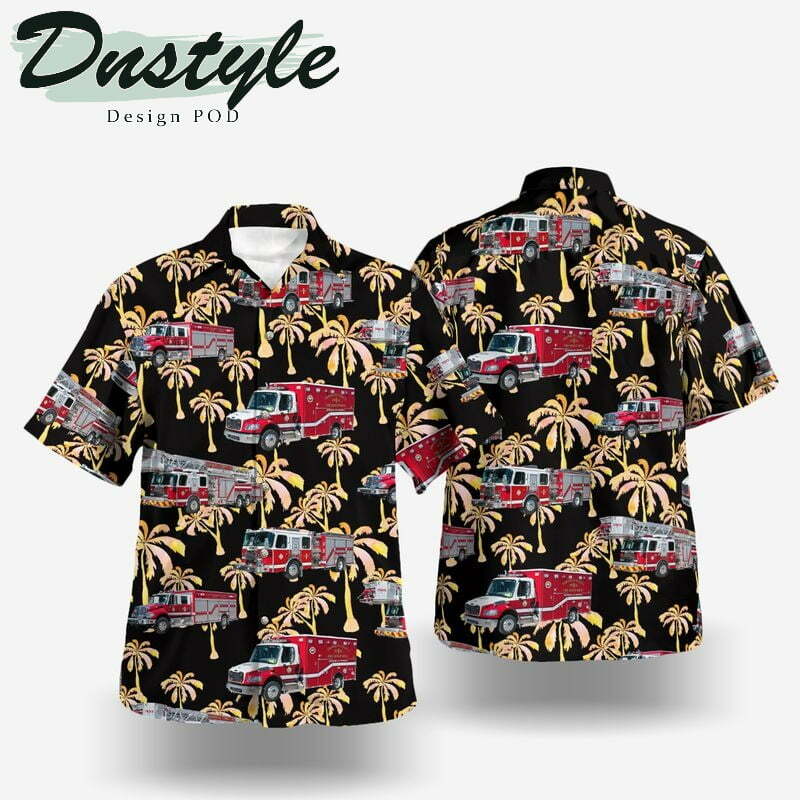 Middle River Baltimore County Maryland Bowleys Quarters Volunteer Fire Department Station 21 Hawaiian Shirt