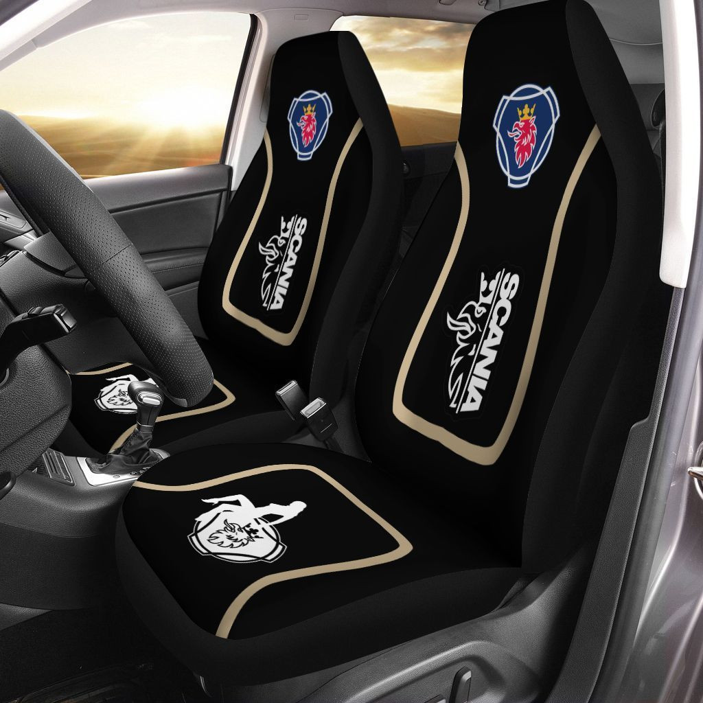 SCANIA  Car Seat Cover (Set of 2) Ver 1 (Red)