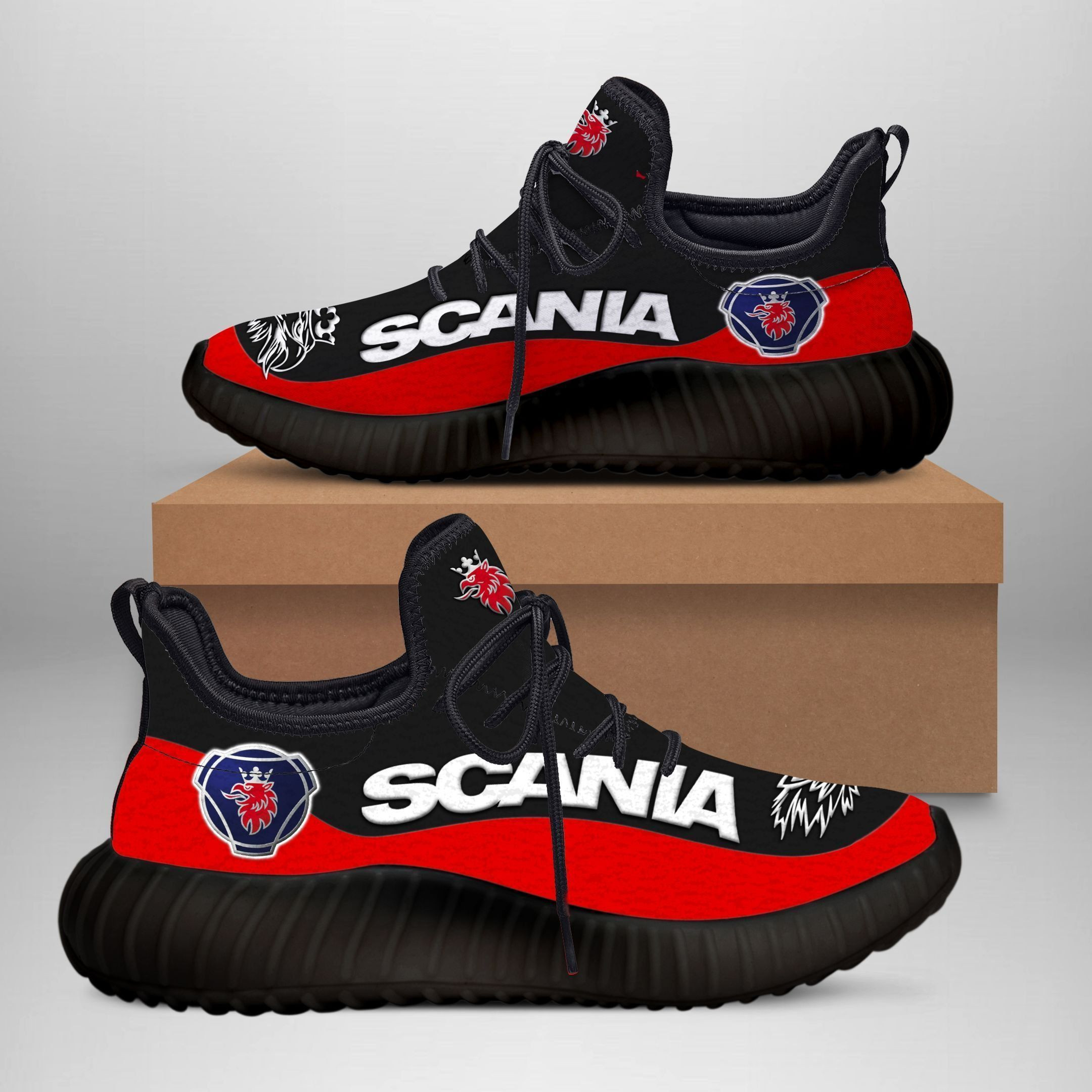 3D Printed Honda Gold Wing  Sneakers Ver2 For Men & Women (Red)