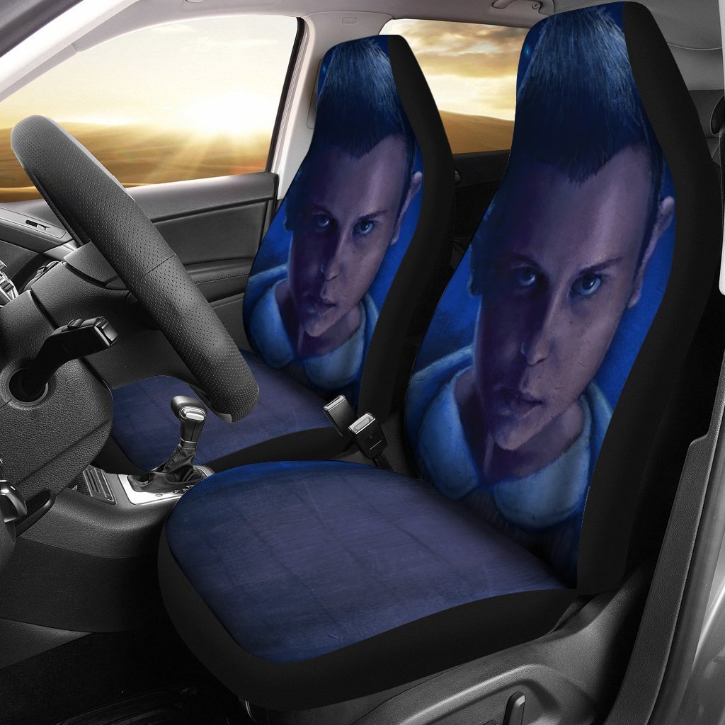 Ninja 3d Dark Jumping Car Seat Cover ( Set of 2)
