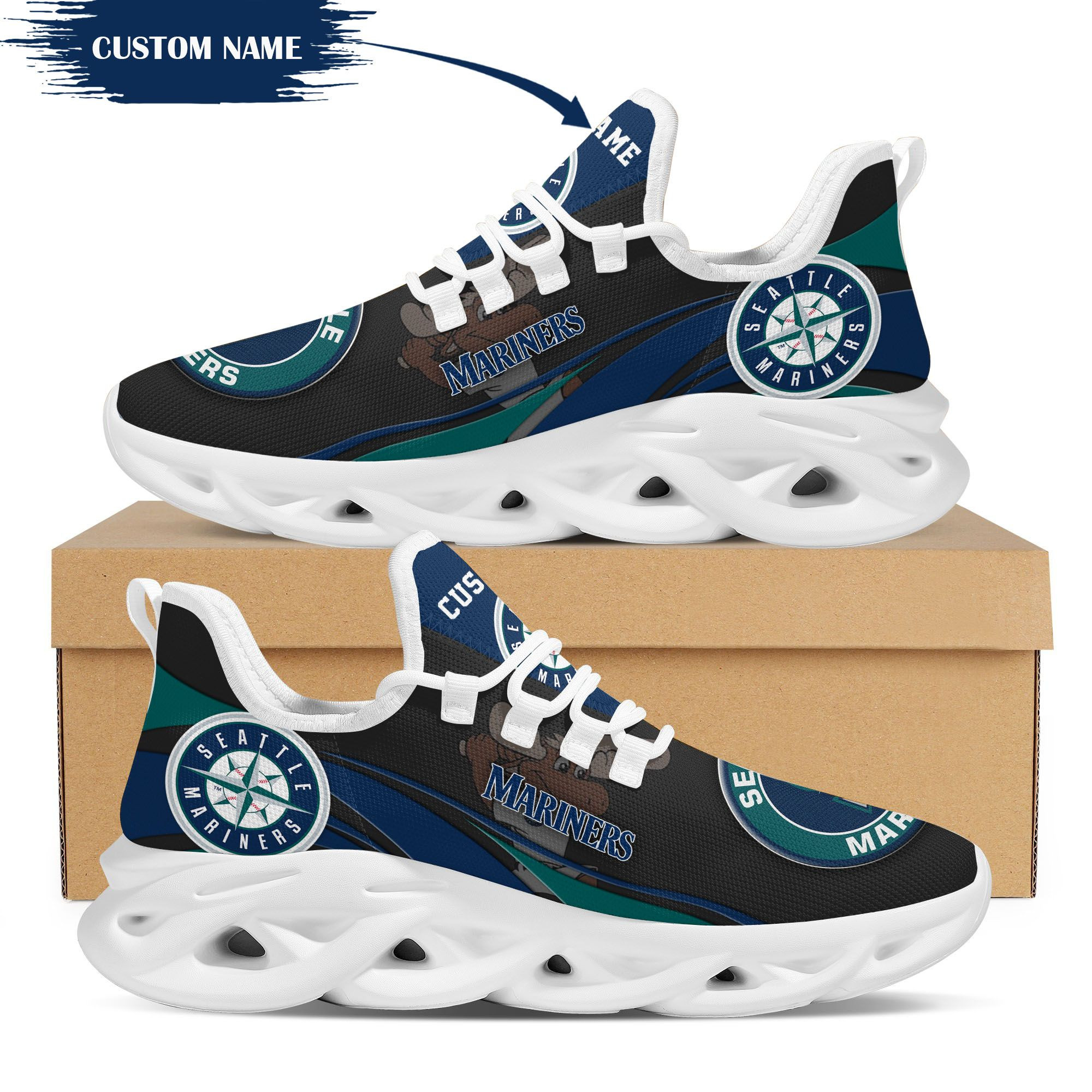 New England Patriots Custom Personalized Max Soul Sneakers Shoes