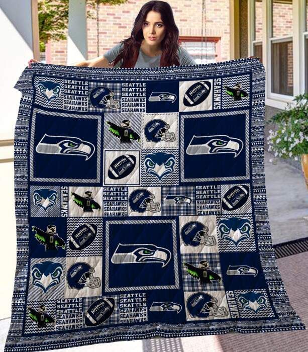 Bl Seattle Seahawks, To My Son Quilt Blanket 