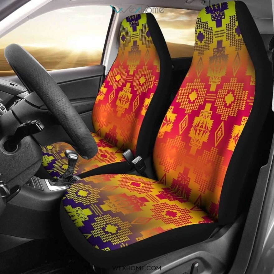 Pride Flag Baltimore Ravens Car Seat Covers