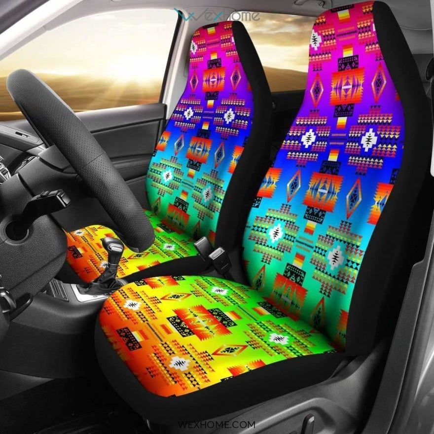 Pride Flag Baltimore Orioles Car Seat Covers