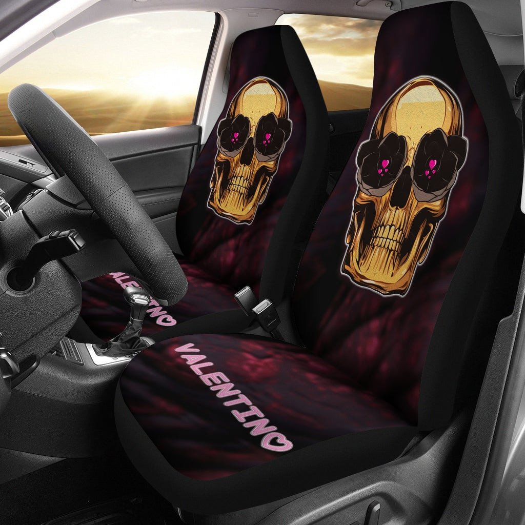 American Football Team Car Seat Covers - Seattle Seahawks Shadow Head Dark Blue Seat Covers