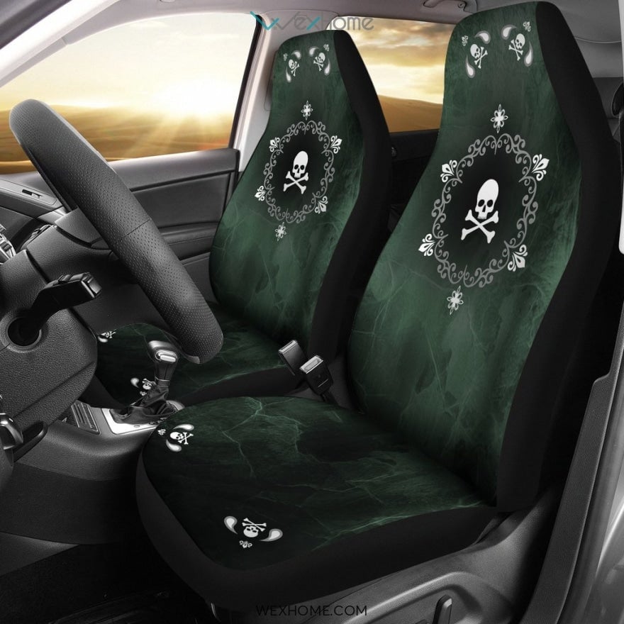 Skull American Flag Car Seat Covers Amazing Gift Accessories Car 2021
