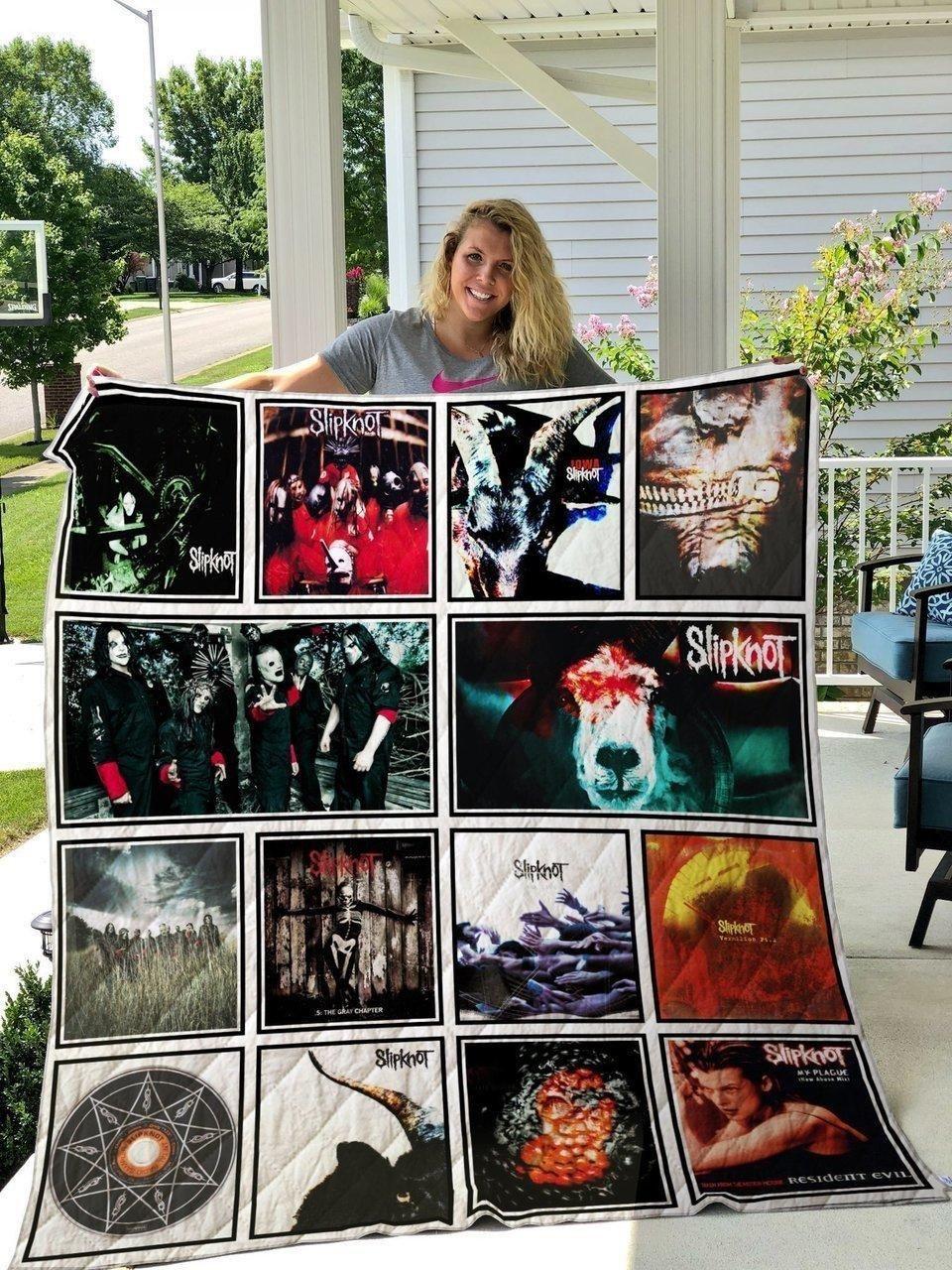 Robyn Rihanna Fenty Quilt Blanket, Robyn Rihanna Fenty Gift For Fan, Robyn Rihanna Fenty Album Collage 3 Quilt Blanket 