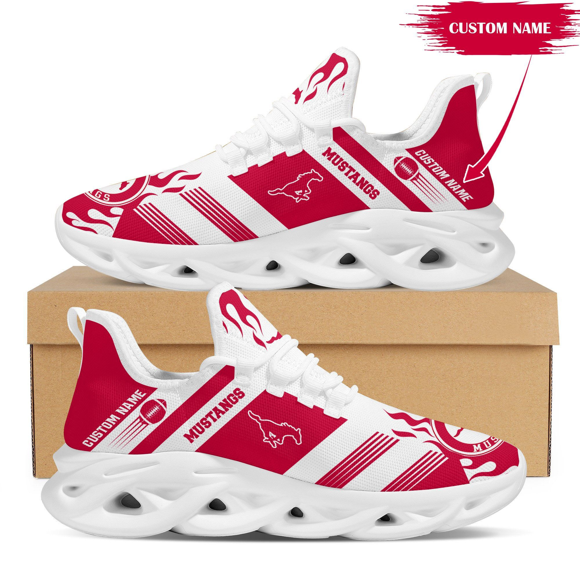 Oklahoma Sooners Custom Personalized Max Soul Sneakers Shoes University of Oklahoma