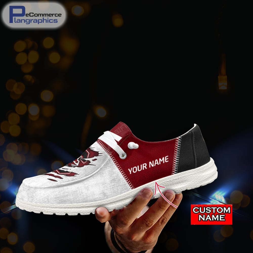 Rutgers Scarlet Knights Custom Name Hey Dude Shoes 