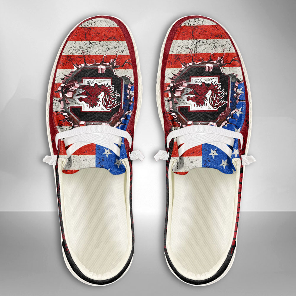 Georgia Bulldogs Personalized Hey Dude Sports Shoes - Custom Name Design