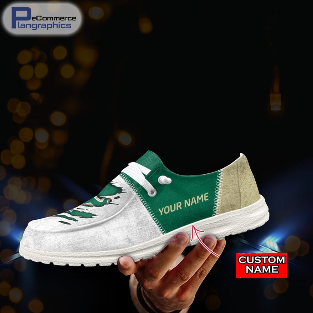 Temple Owls Custom Name Hey Dude Shoes 