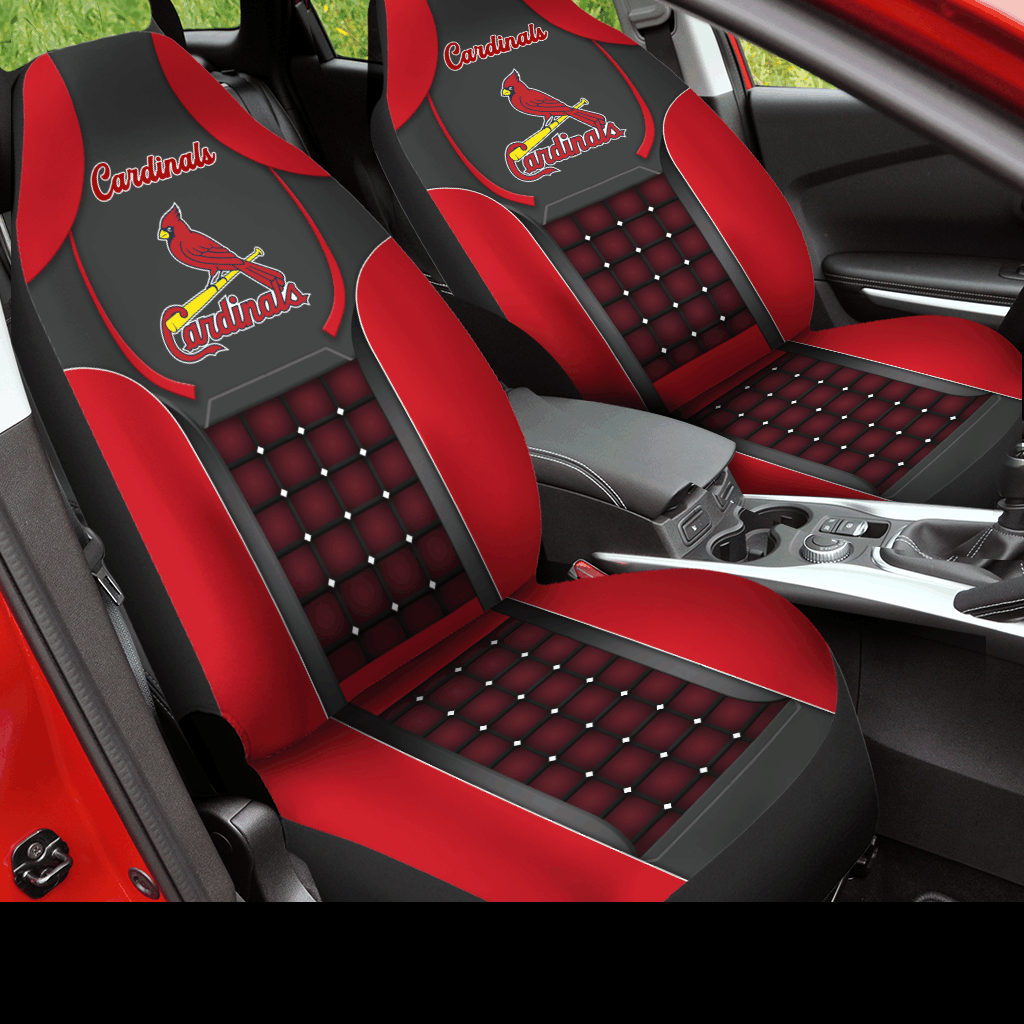 St. Louis Cardinals 2022 Custom Name Car Seat Covers (SET OF 2) - v1