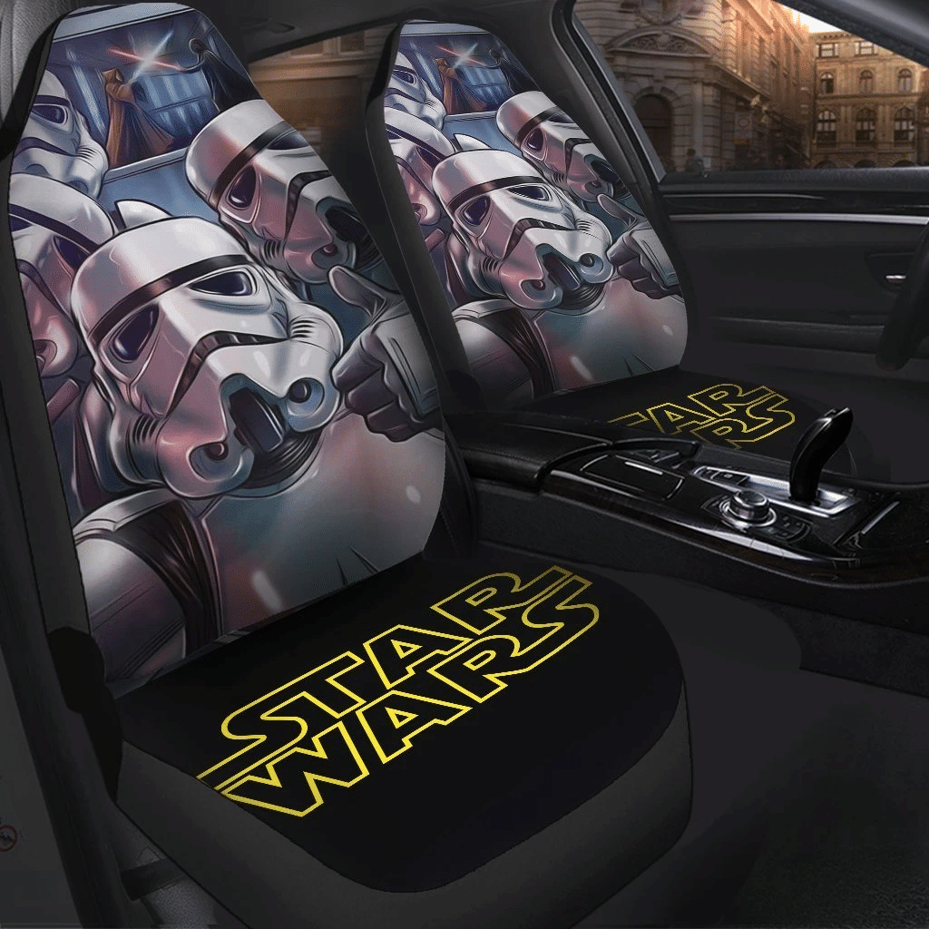 Stormstrooper Star Wars Car Seat Cover ( Set of 2)s
