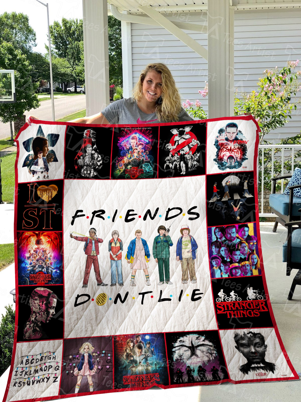 Tree Of Life White Flower Quilt Blanket