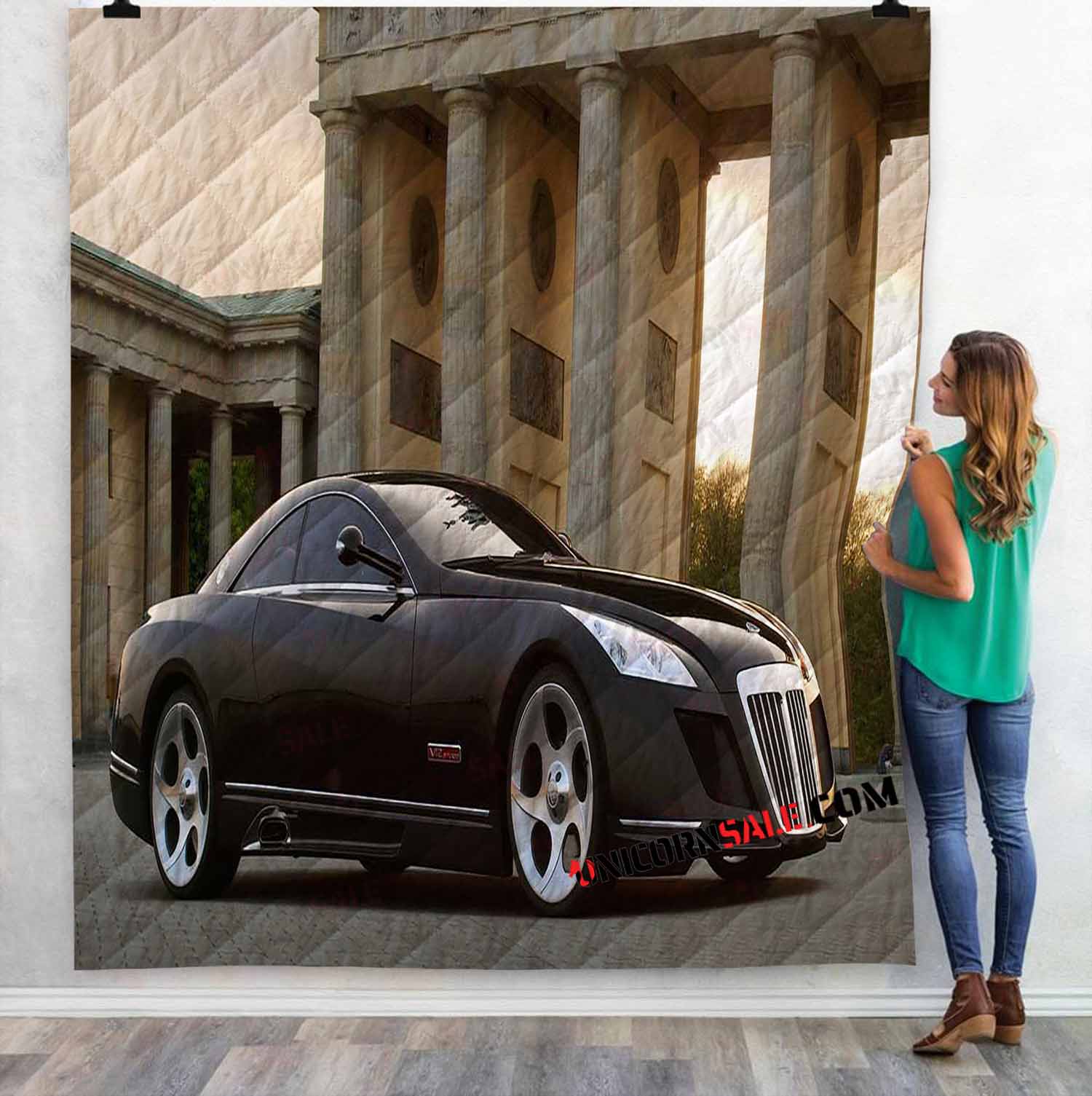 Super Car Mercedes-Benz Maybach Exelero V 3D Customized Personalized Quilt Blanket