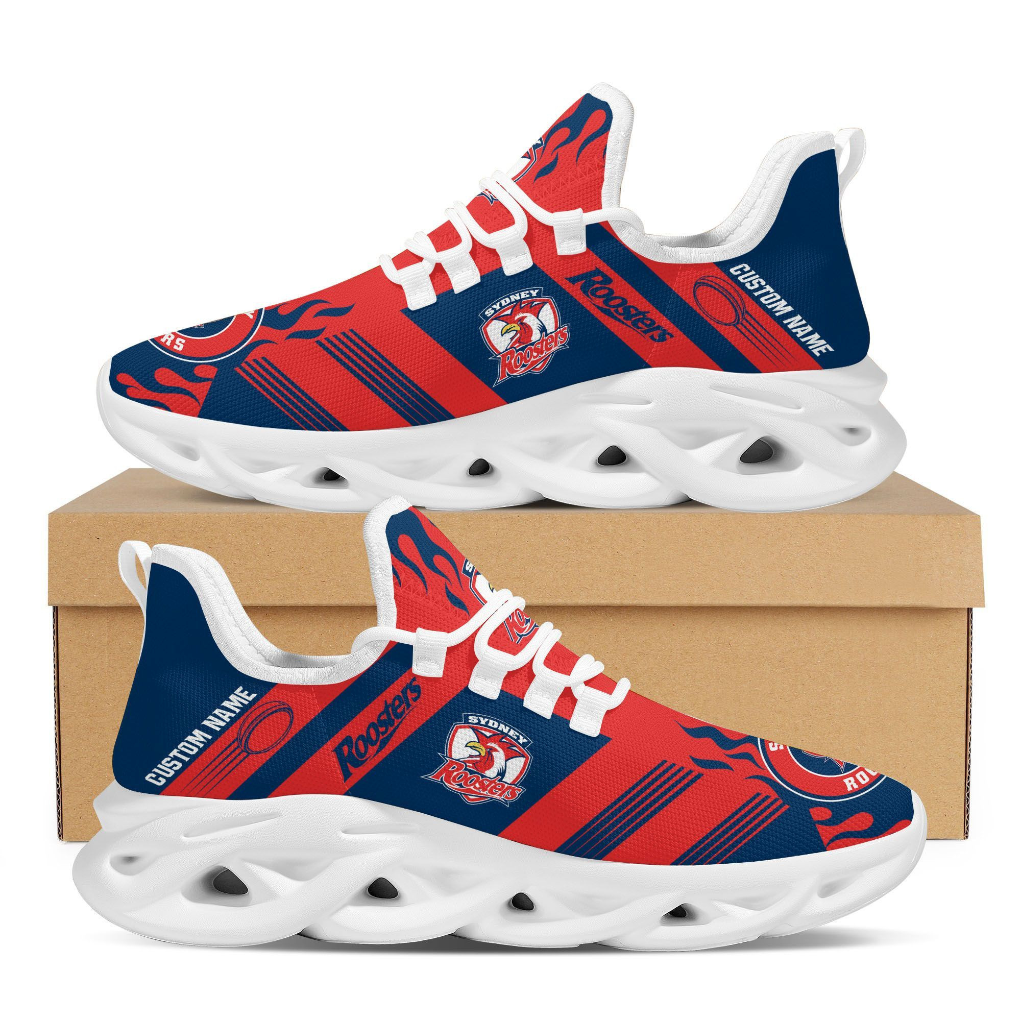 Buffalo Bills Custom Name Personalized Sporty Max Soul Sneakers Shoes