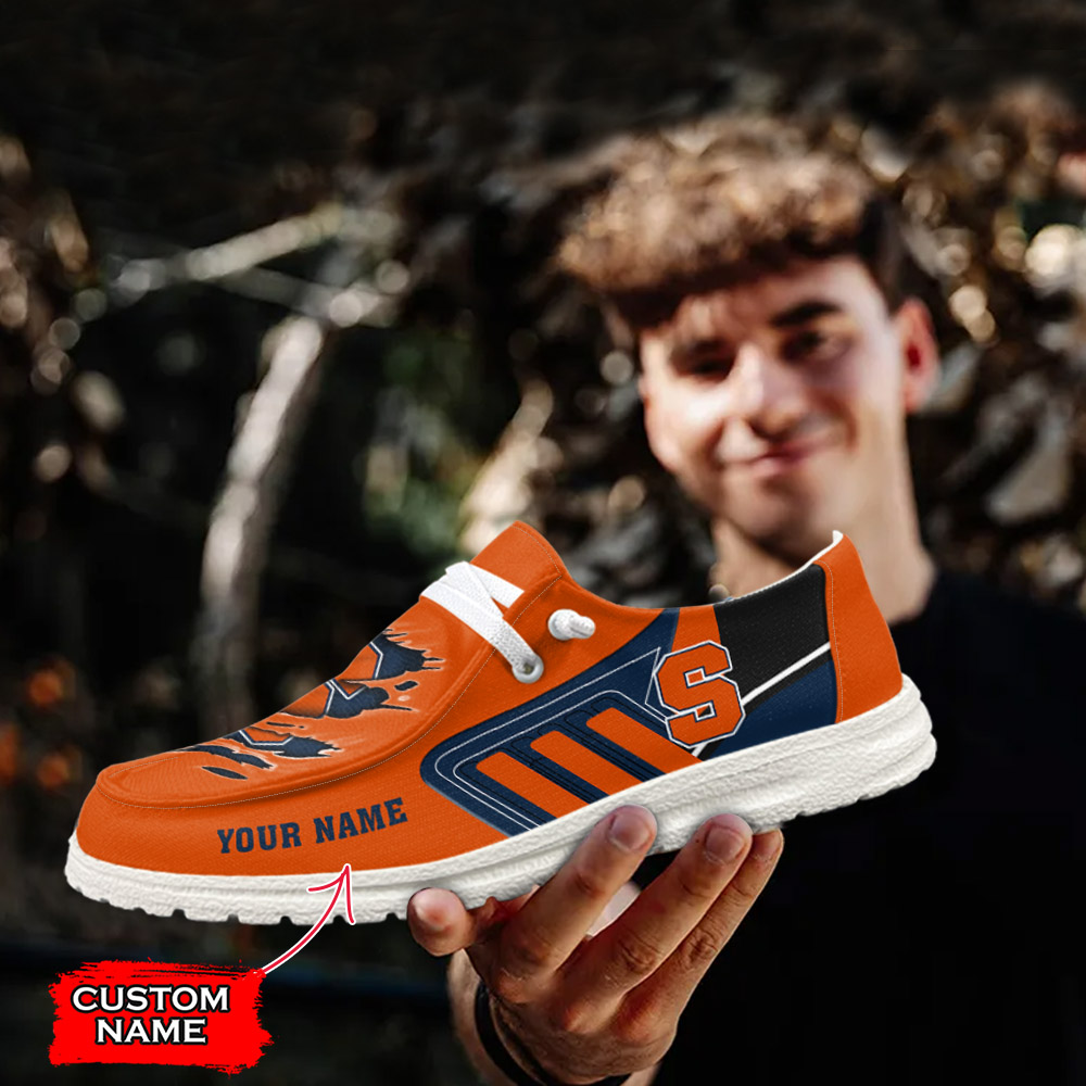 Ole Miss Rebels Personalized Hey Dude Sports Shoes - Custom Name Design