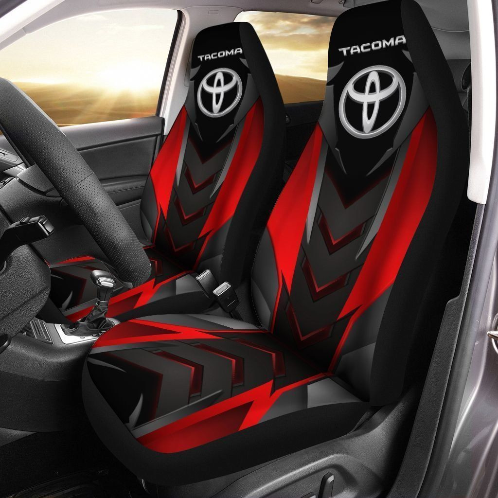 FOX racing TIN  Car Seat Cover (Set of 2) Ver 1 (Red)