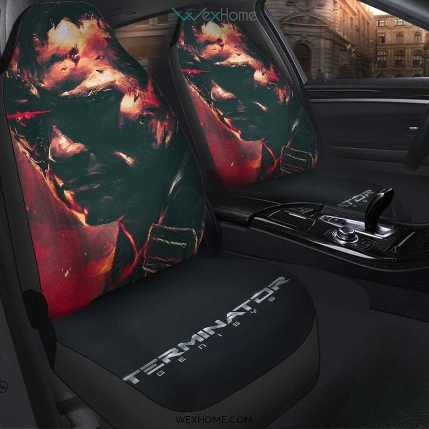 Terminator He Is Back Car Seat Covers