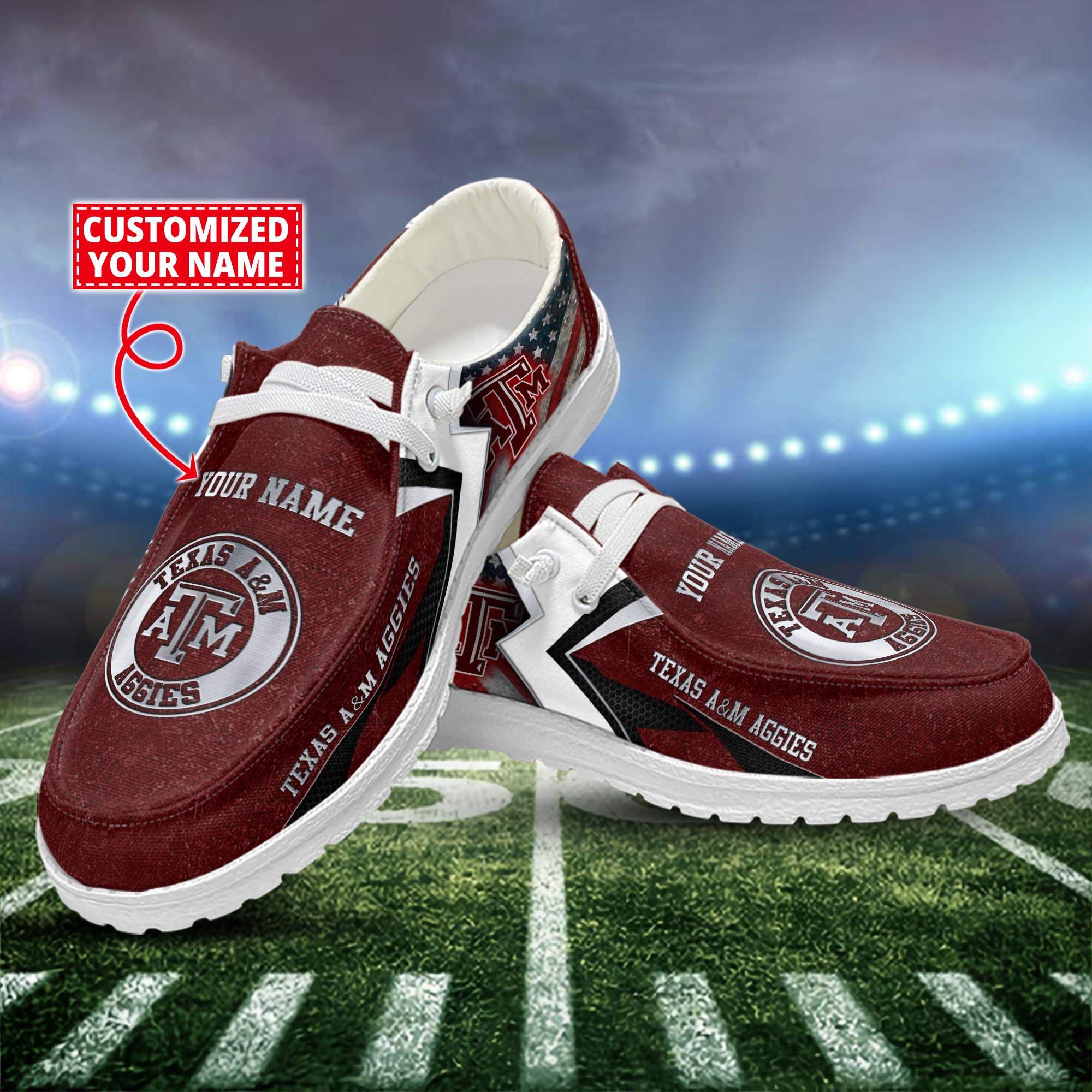 Duke Blue Devils Personalized Hey Dude Sports Shoes - Custom Name Design