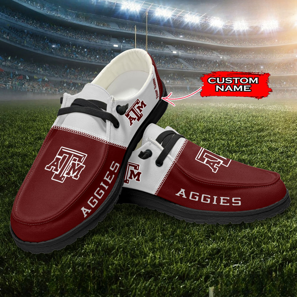 Michigan Wolverines Personalized Hey Dude Sports Shoes - Custom Name Design