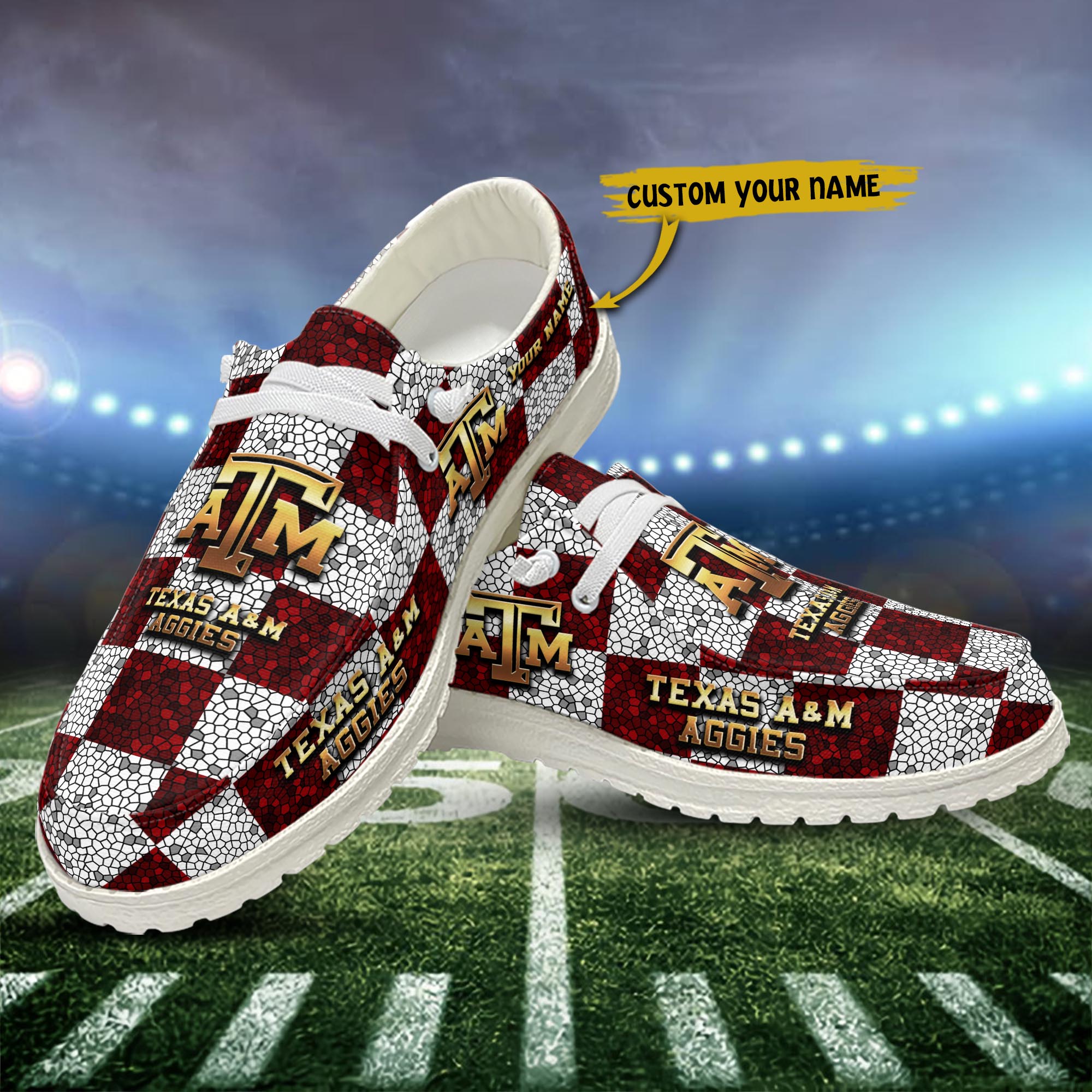 New York Giants Personalized Hey Dude Sports Shoes - Custom Name Design