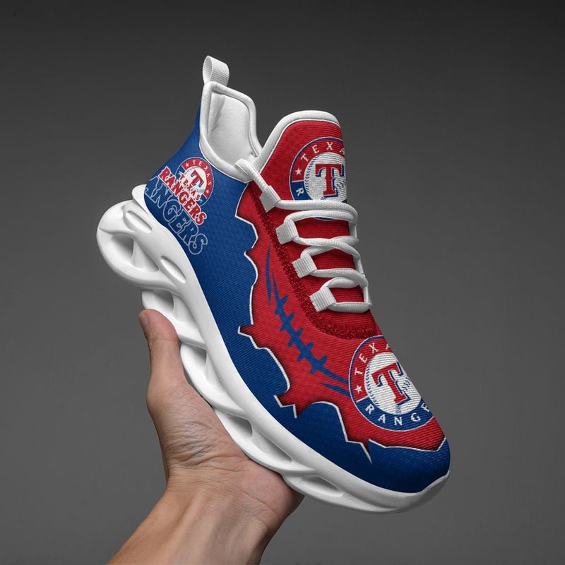 Buffalo Bills Stripe and Fire Pattern Max Soul Shoes NEW019613
