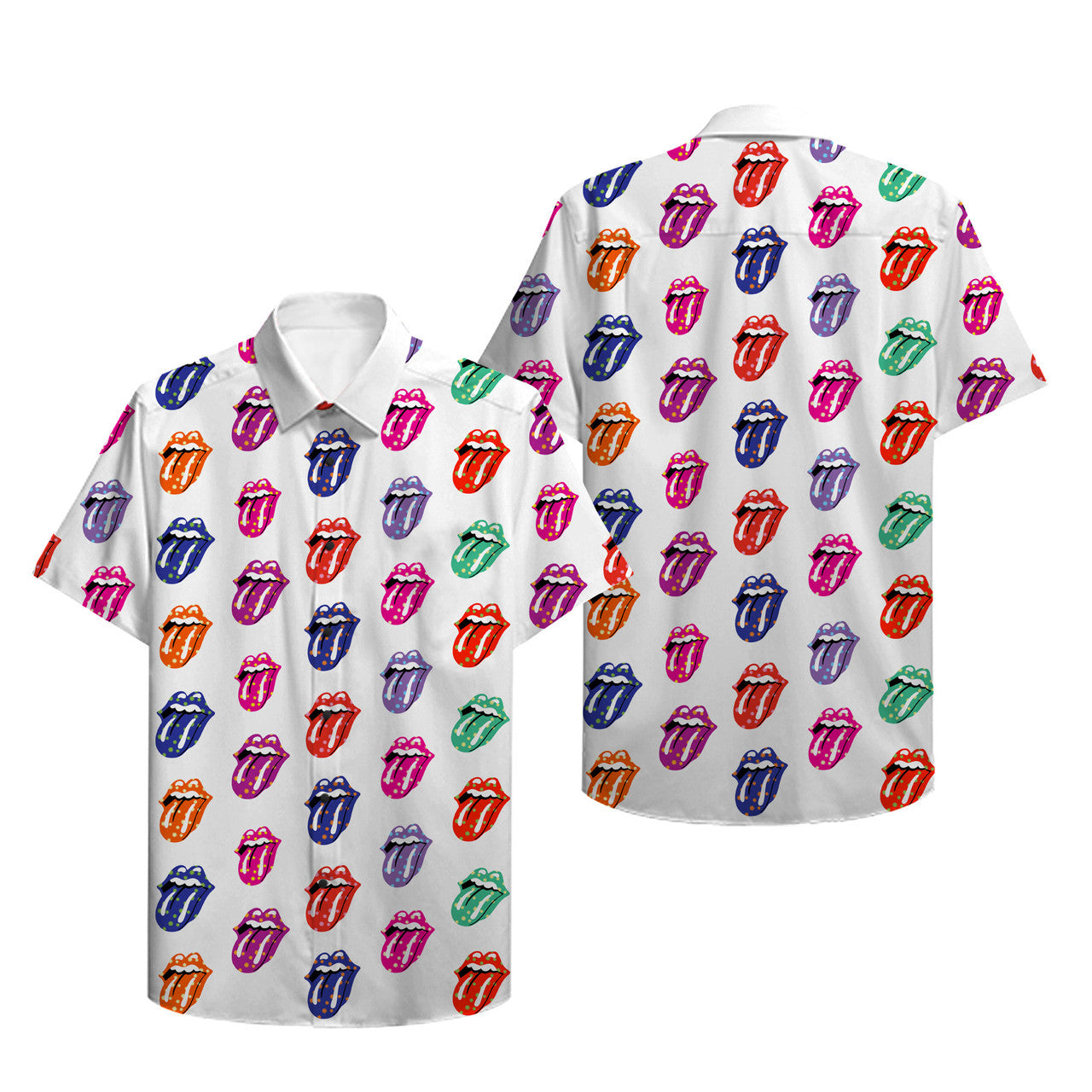 The Rolling Stones Cool Tongue Hawaiian Shirt The Rock 'n Roll Shirt