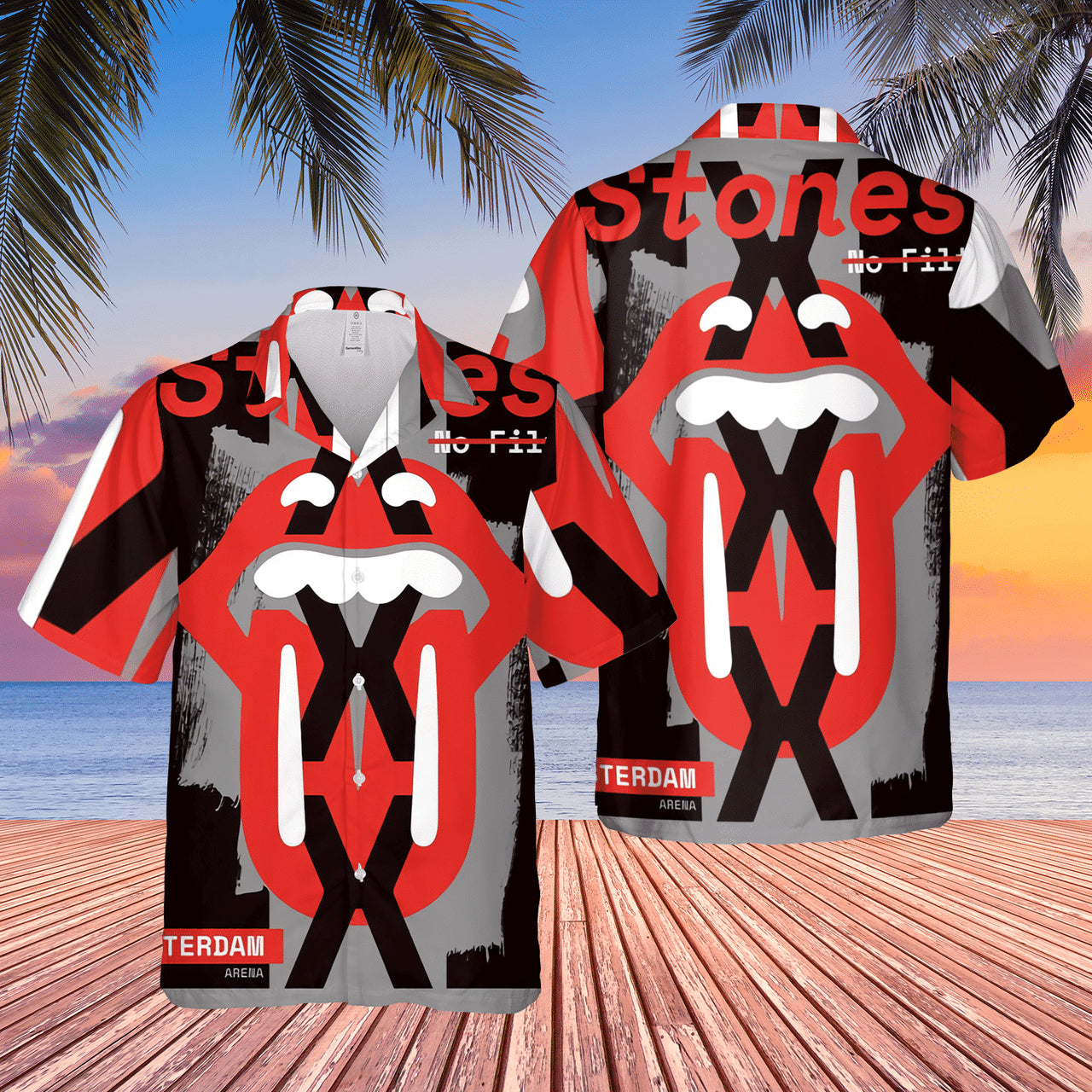 The Rolling Stones Buffalo New York Hawaiian Shirt