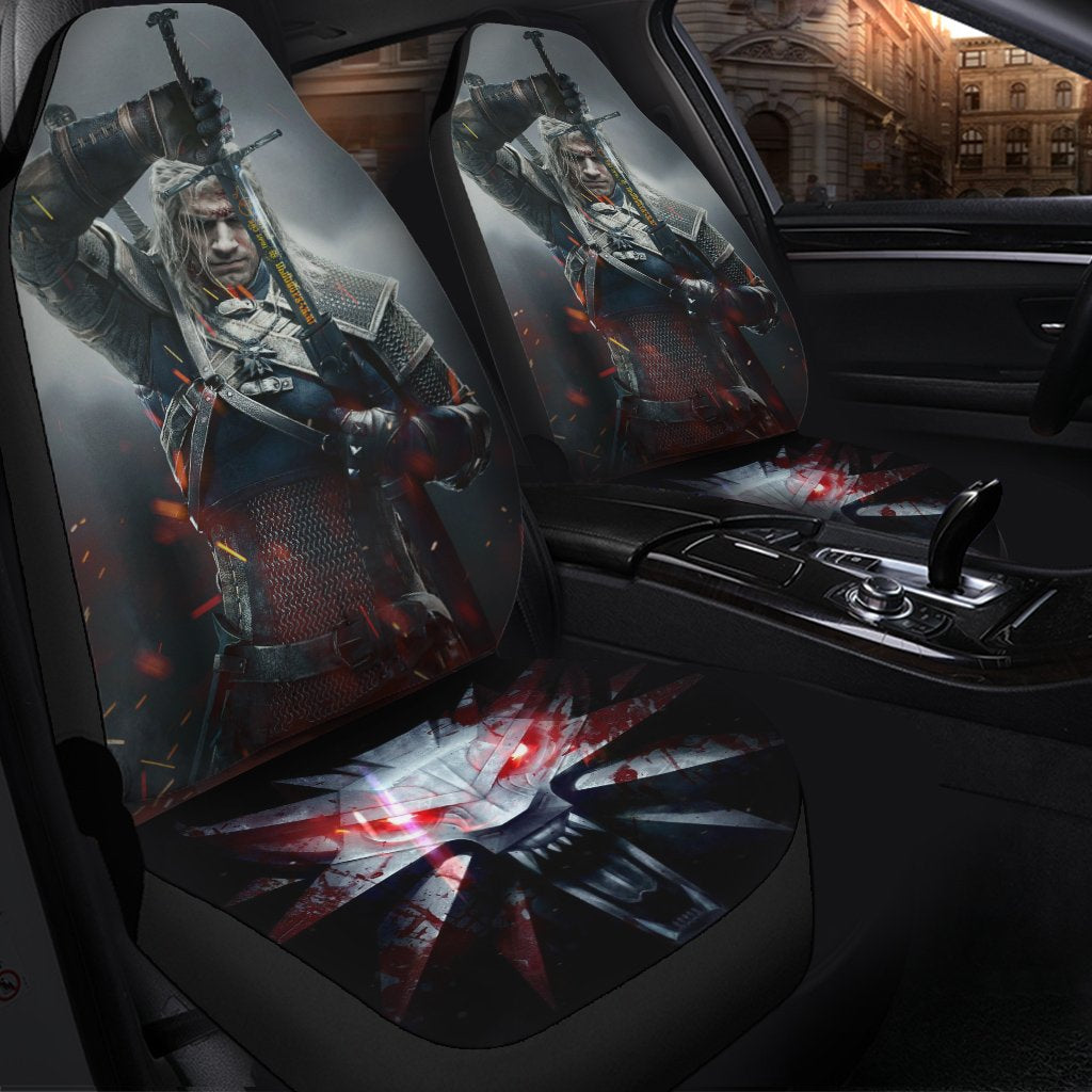 Cute No Face Seat Cover
