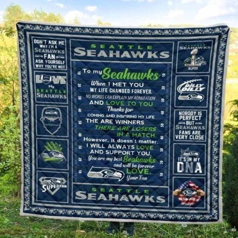 Seattle Seahawks Quilt Blanket 05